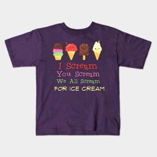 Screaming for Ice Cream Kids T-Shirt